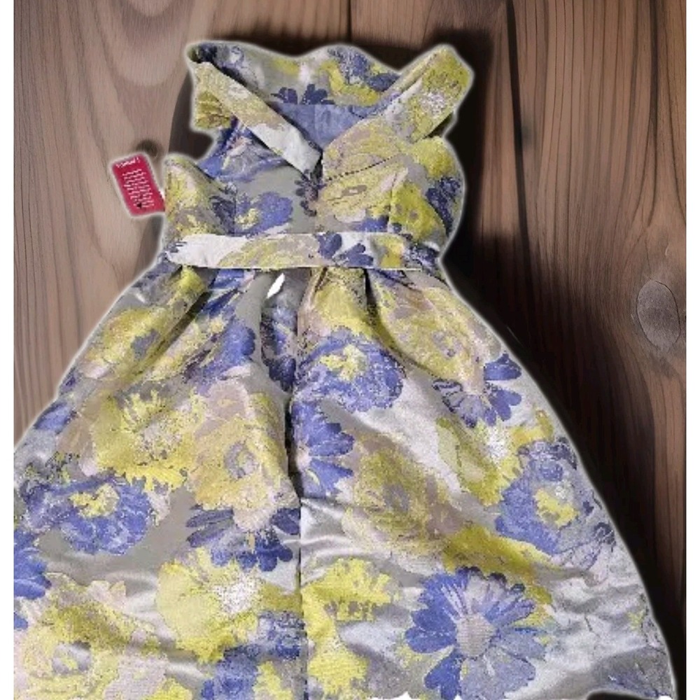 NWT Alex Marie Dillards Children Dress Sz 12 Full Length Fancy Formal Sleeveless